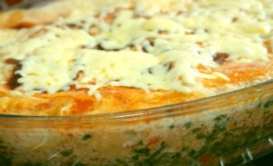 Lasagne mit Spinatsoße