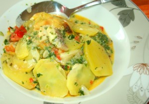Kartoffel-Spinat-Fischauflauf